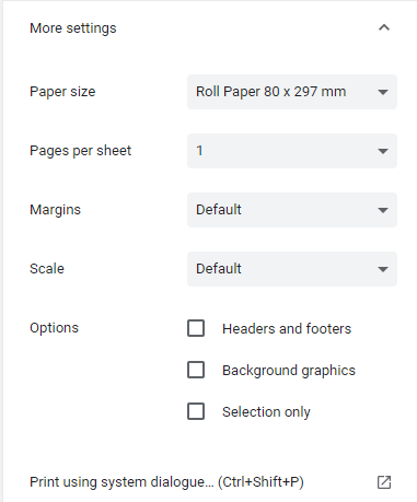 How a Receipt Printer in Google Chrome Shopfront